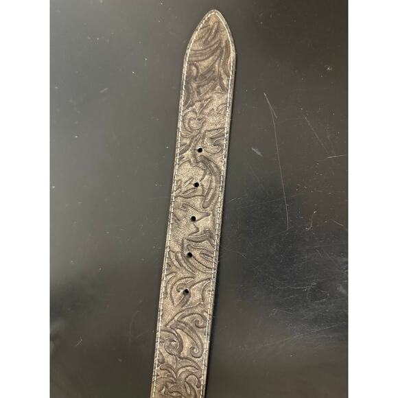 Western Cowgirl 100% Genuine Leather Belt Women S/M Turquoise Buckle Festival - Picture 4 of 6